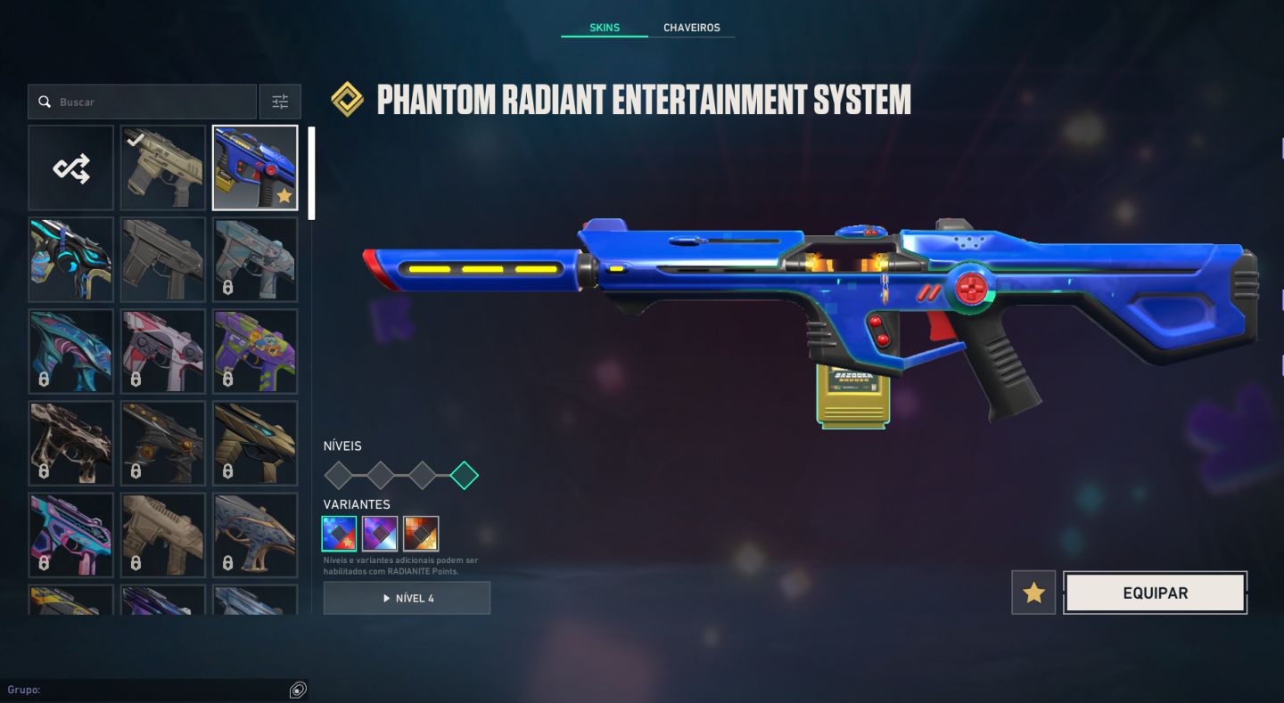 Conta de valorant com 4 skins limitadas