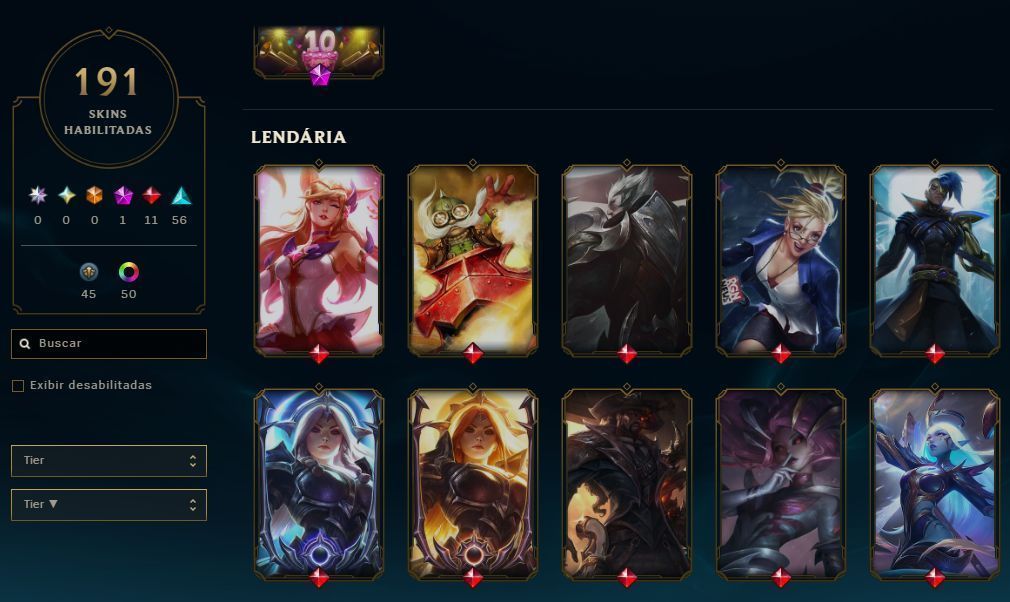 LEVEL 360 | 191 SKINS FULL CHAMP | GOLD 4 | 64K EA | FULL ACESSO