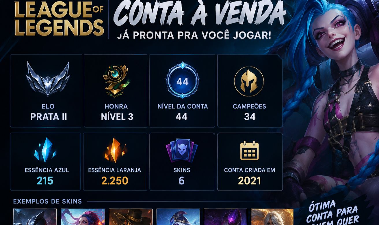 Conta de LOL lvl 45