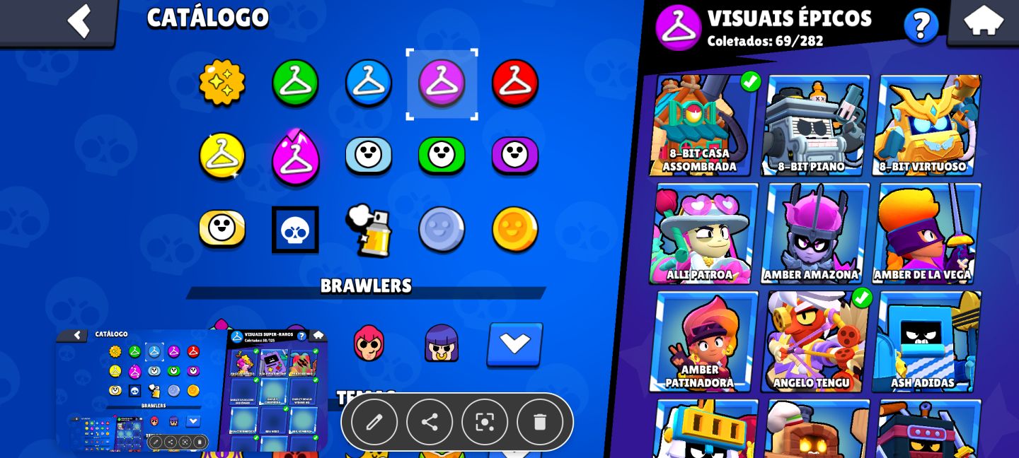 CONTA TOP BRAWL STARS | 44K+ TROFÉUS | 105 BRAWLERS | 19 Nível Máximo 11