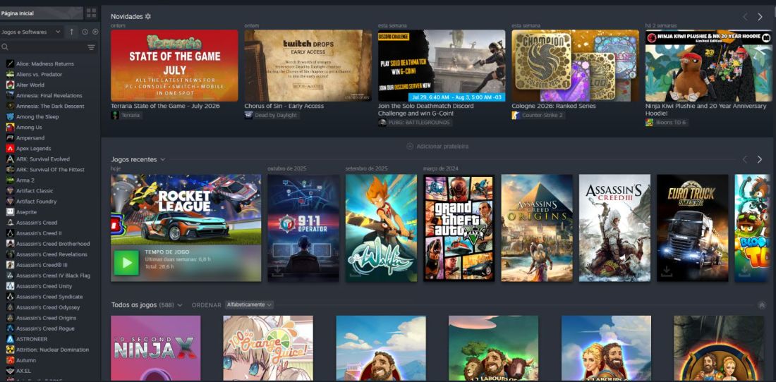 Conta Steam com Rocket League e 11 anos de serviço, LEIA A DESCRIÇÂO!!