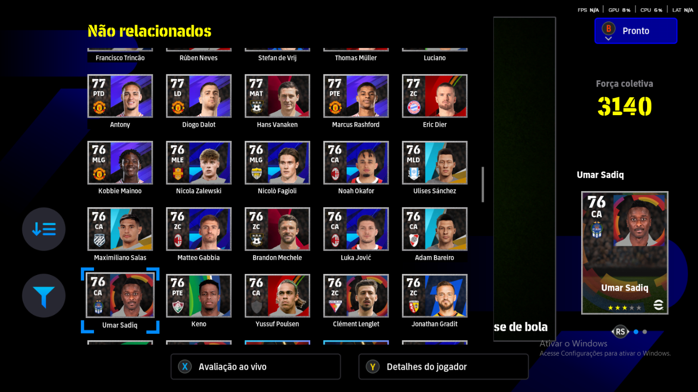 Efootball2025 conta de pc stean,todos jogadores bugados Neymar 105 duplo inpeto