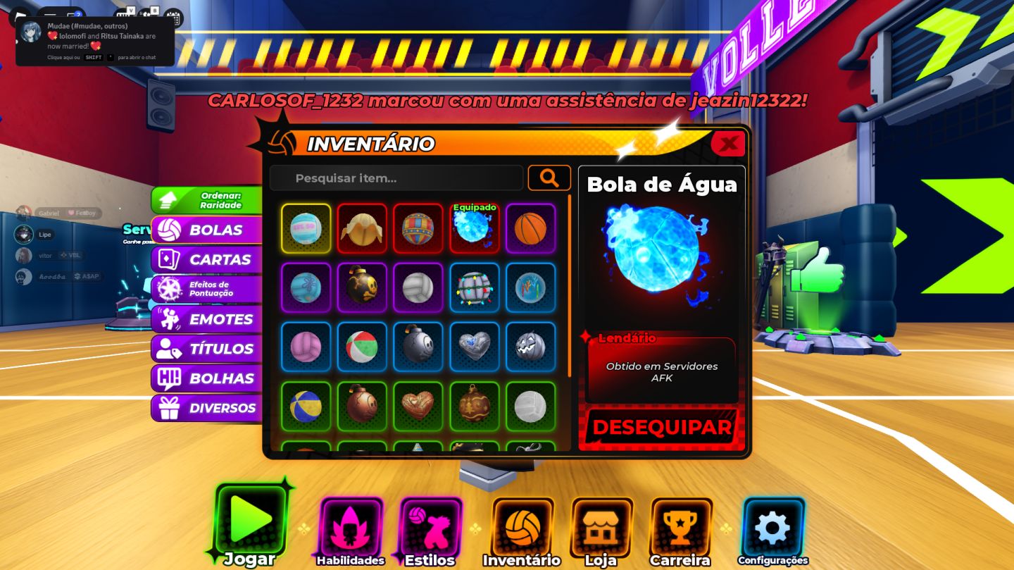 Conta de haikyuu legends com 5 secretos bons.