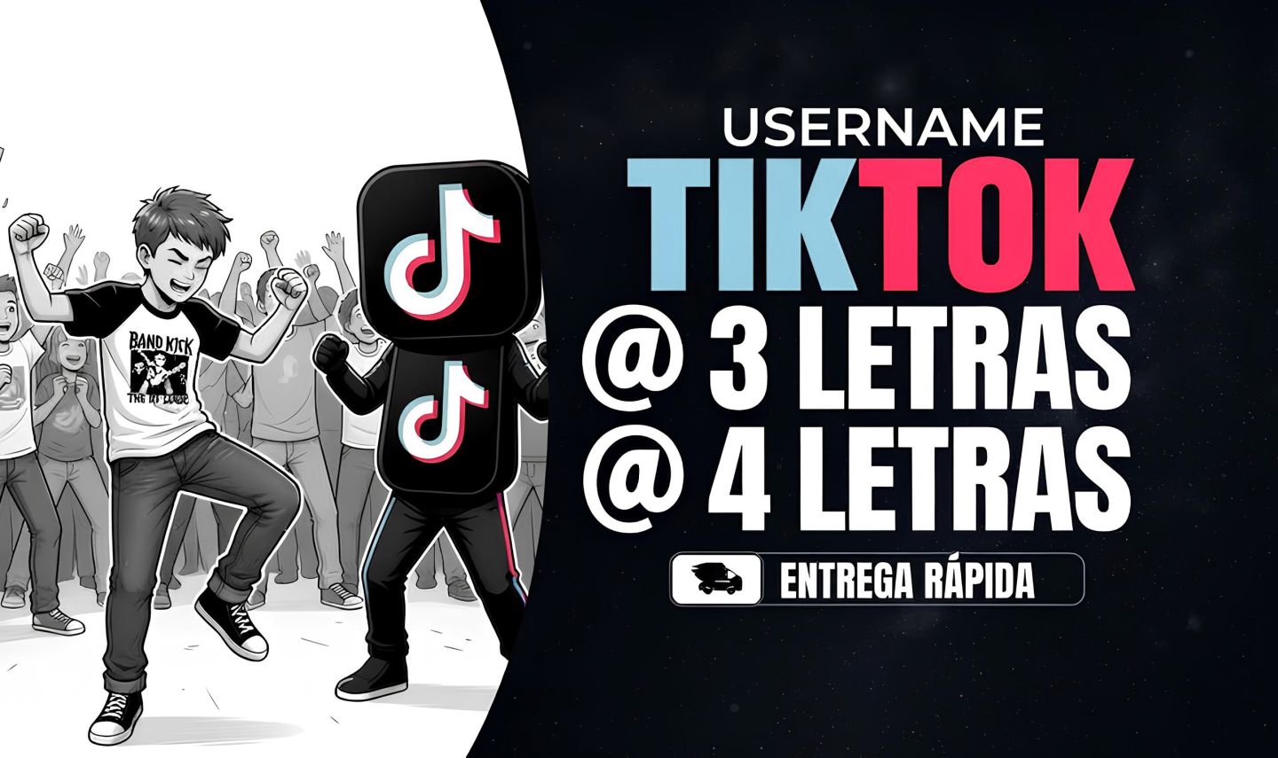 CONTA TIKTOK | USER 3 LETRAS, 4 LETRAS (USERNAMES: 3L, 4L, PALAVRAS)