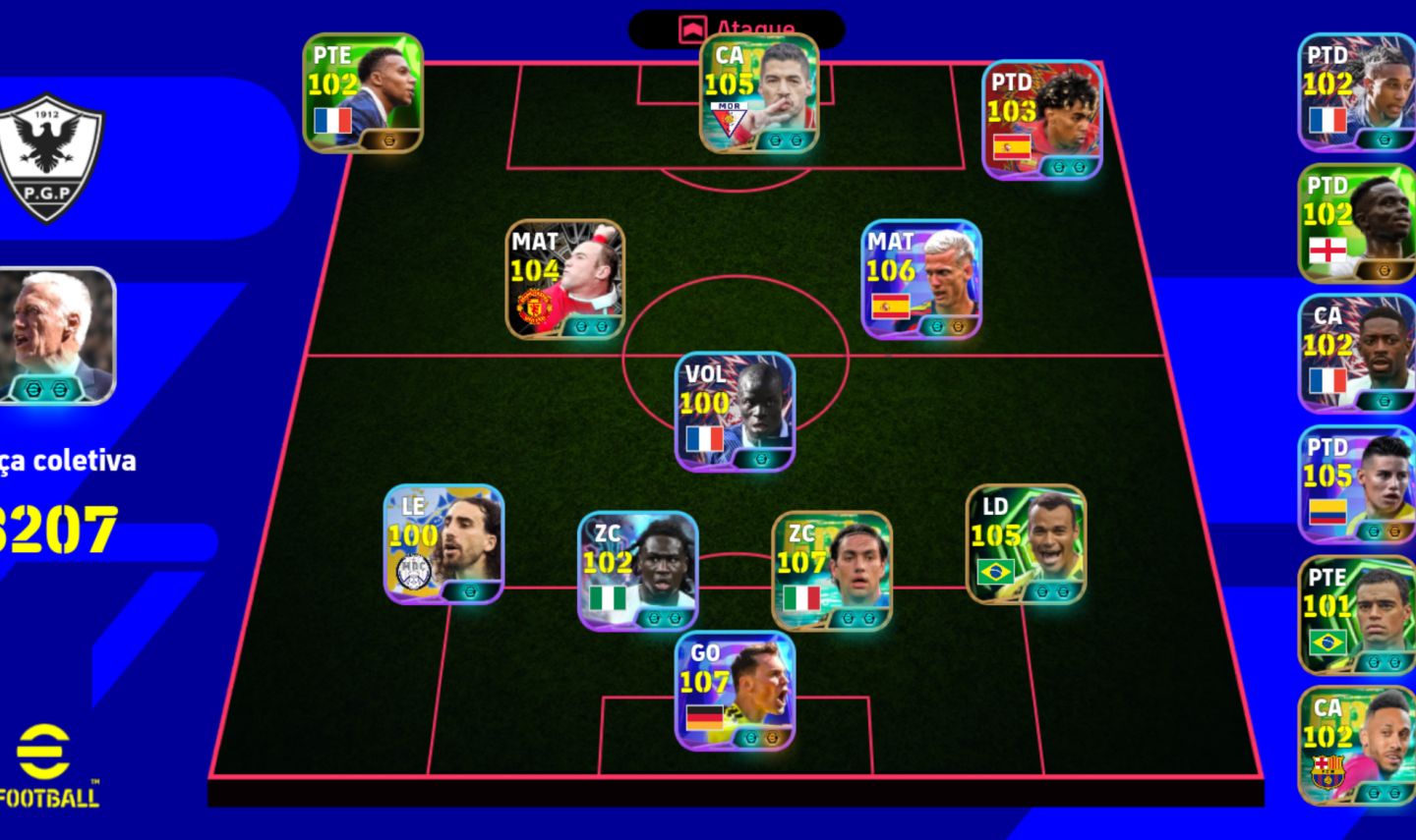 Conta eFotbol exclusiva