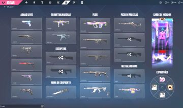 Conta VALORANT cheio de Skins | Vandal + Phantom + Sheriff + Faca | Envio Rápido