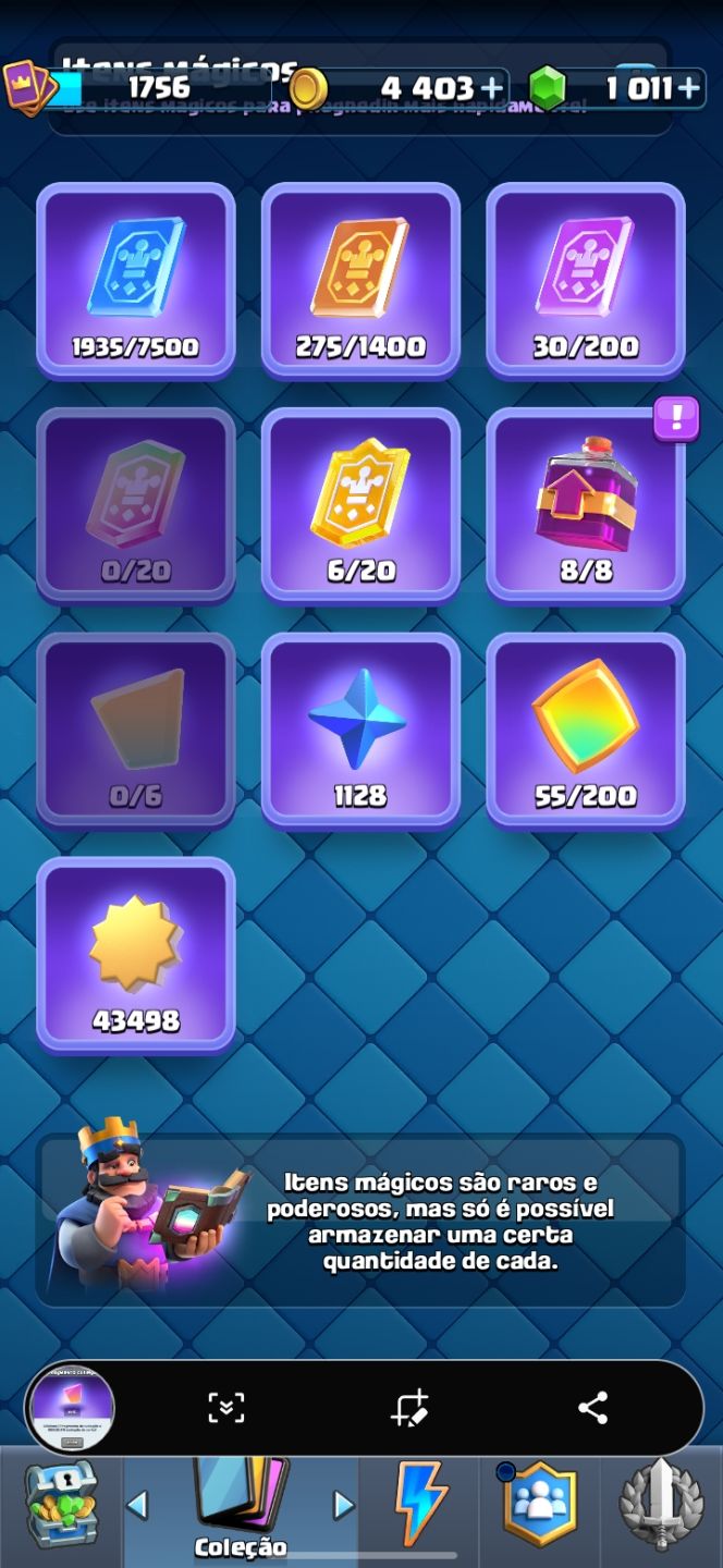 PACOTE 2 CONTAS: BRAWL STARS + CLASH ROYALE | FULL COLEÇÃO