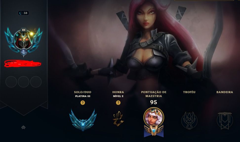 CONTA LOL PLATINA 3 81 PDL | +30 LP POR VITÓRIA | UPADA À MÃO |