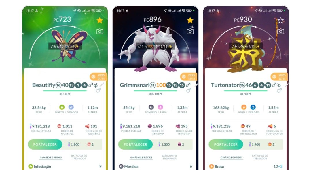 CONTA POKÉMON GO NV 72, 18 LENDÁRIOS SHINYS, 03 RAYQUAZA SHINYS,PIKACHU LIBRE