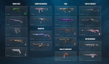 Conta do valorant com 36 skins, fora as dos passes...