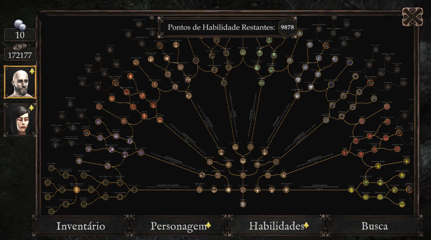 VENDIR: PLAGUE OF LIES RPG | PONTOS DE HABILIDADE E PONTOS ESTATUTÁRIOS