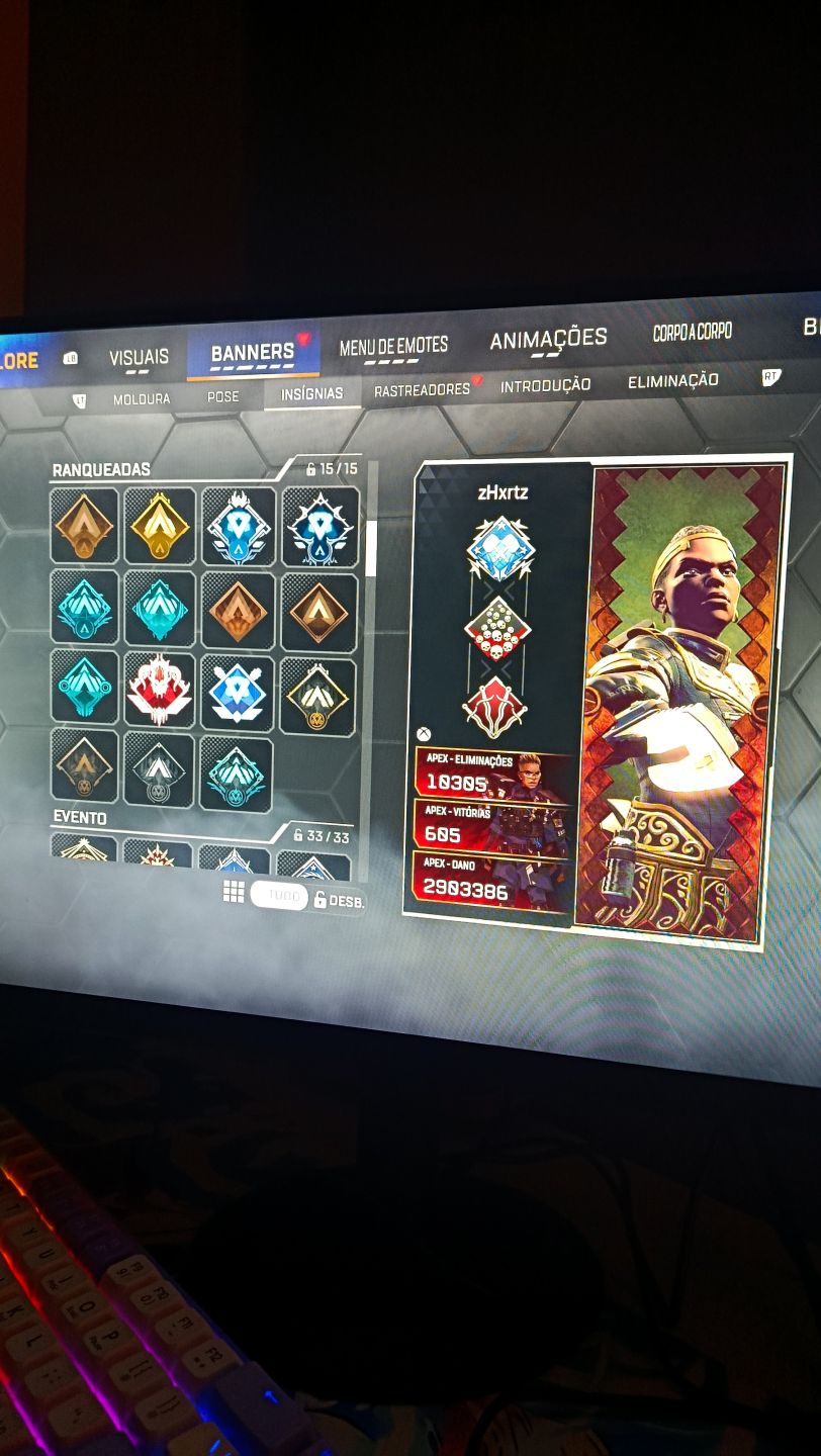 Conta Apex, herança da Bangalore e skins raras! Seasons completas 1,2,3,4,10,11