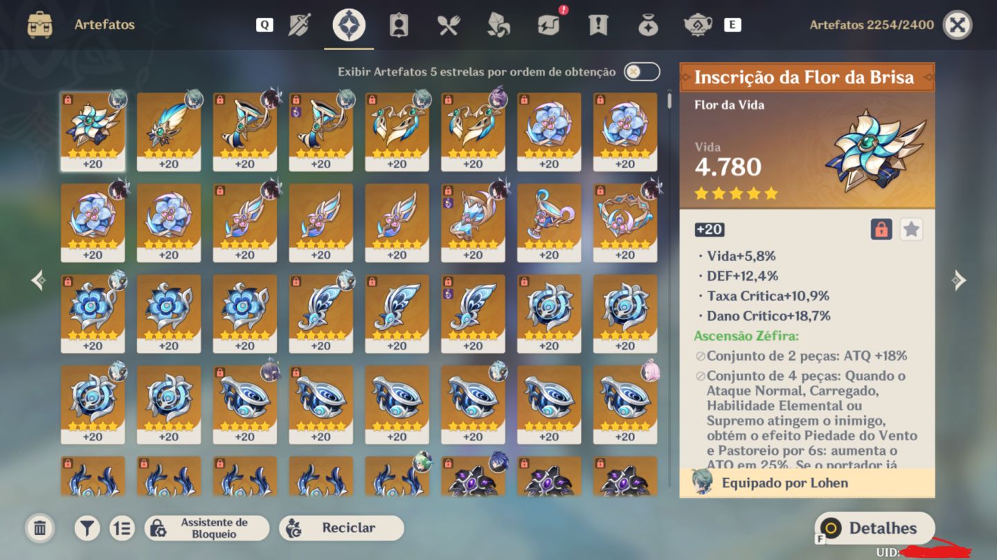 Conta genshin endgame explorada 21 5 estrelas times do meta perfeita pra 7.0