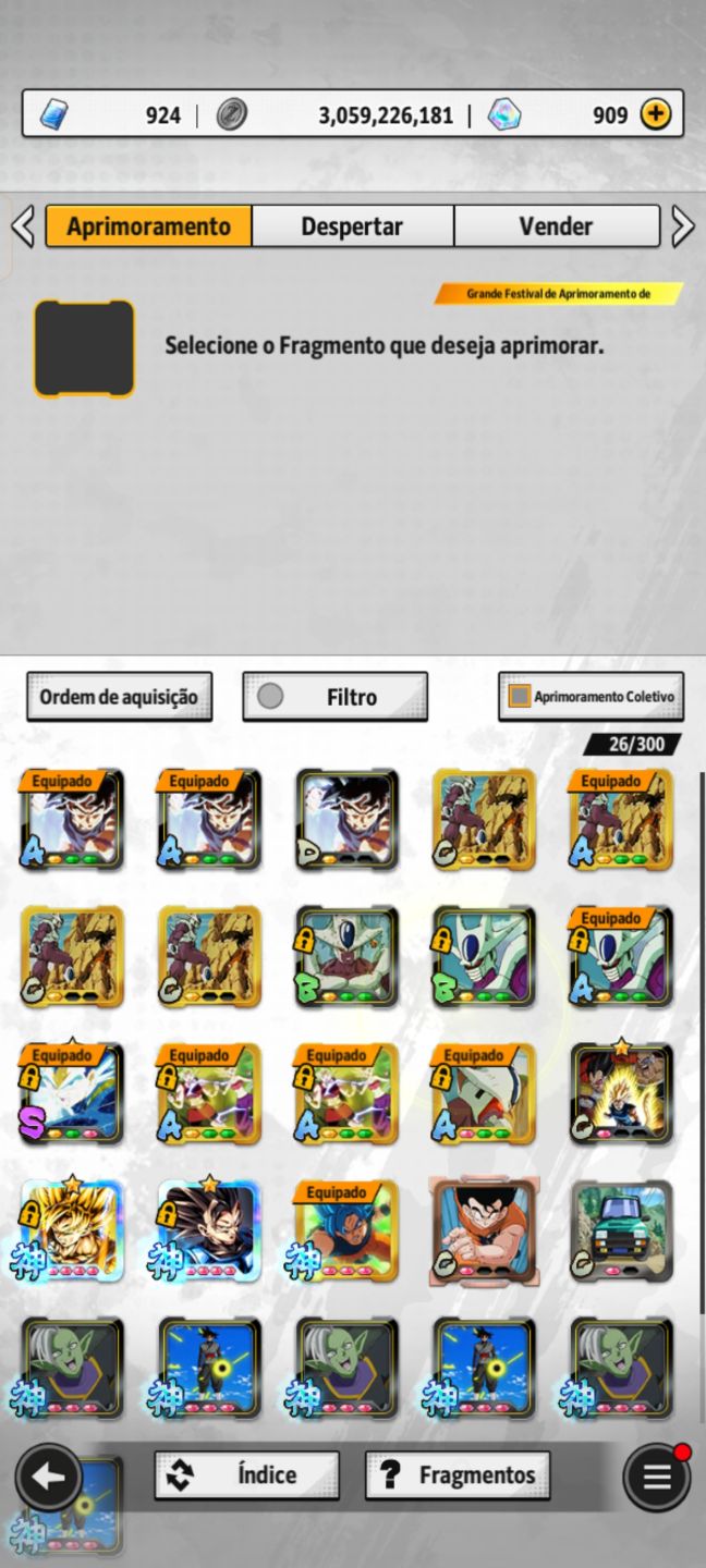 CONTA DRAGON BALL LEGENDS À VENDA
