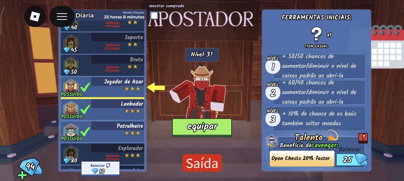 ROBLOX- CONTA 99 NOITES, DANDY ENTRE OUTROS.