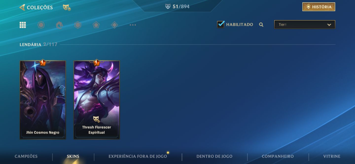 Conta Wild Rift || 51 skins (2 lendárias) || 87 campeões