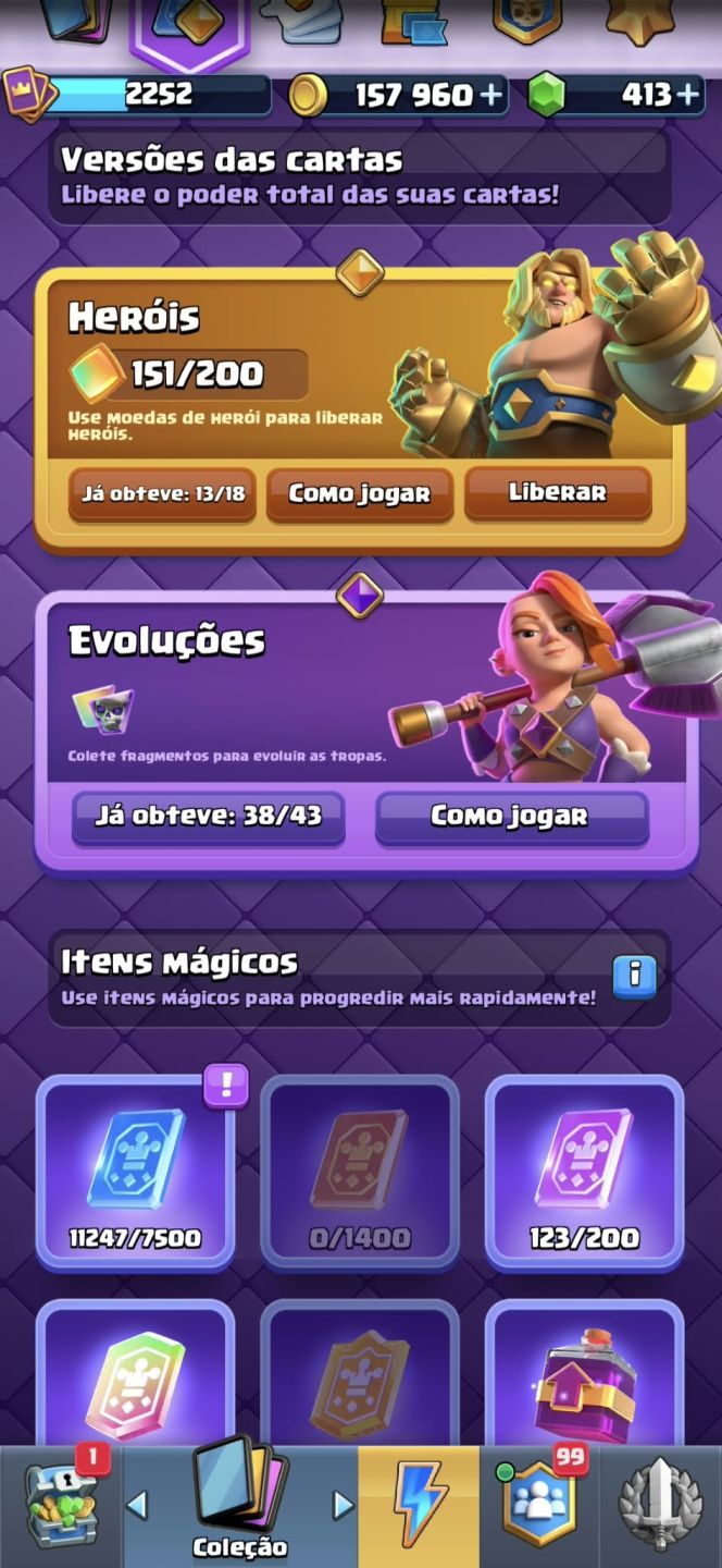 Conta Clash Royale Full 16