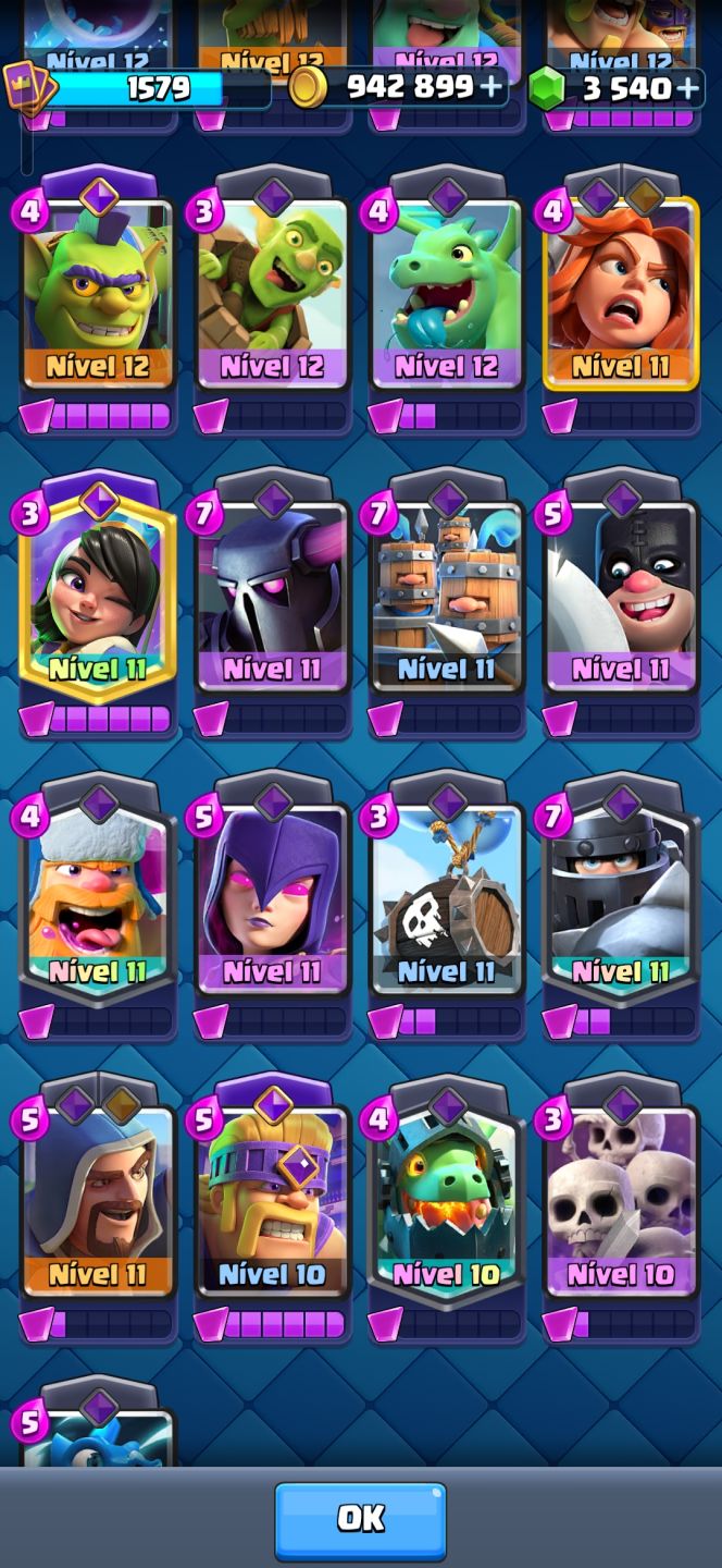 Conta clash royale +9000 troféus