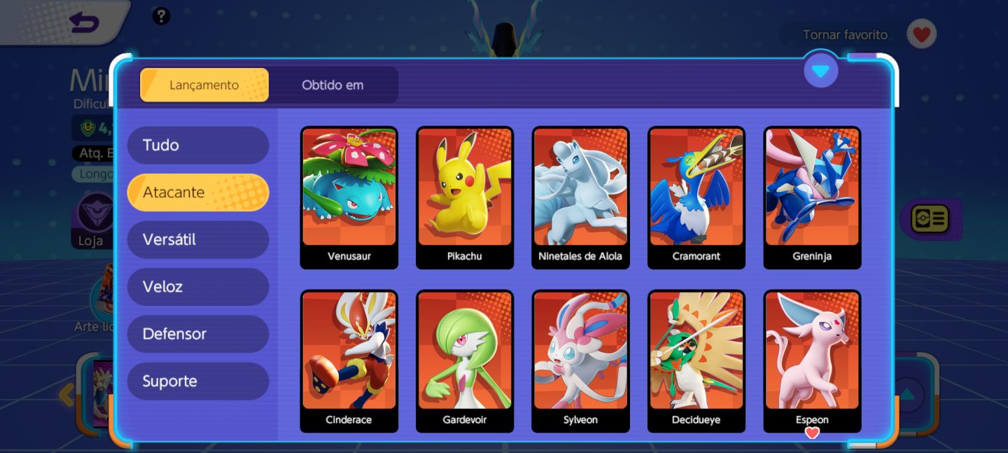 CONTA POKEMON UNITE LVL 61 RARA 2021