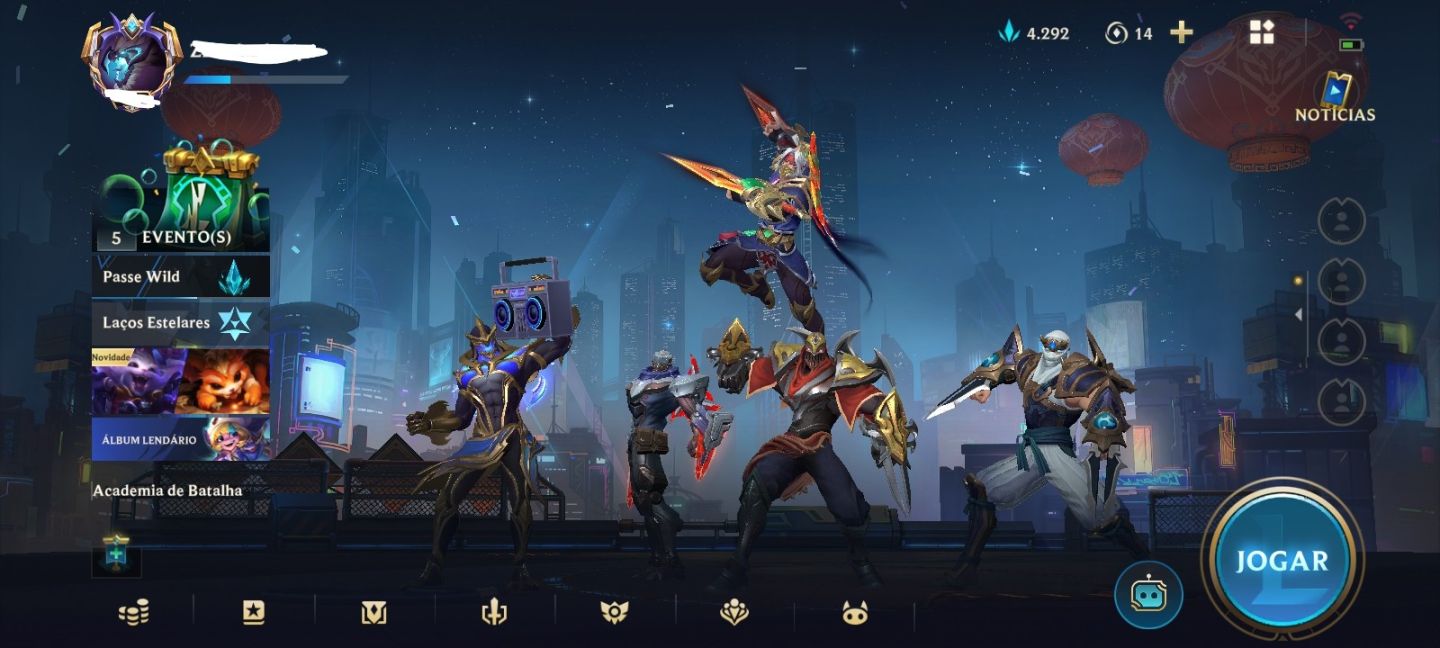 Conta Wild Rift (Focada em ZED e AKALI.)
