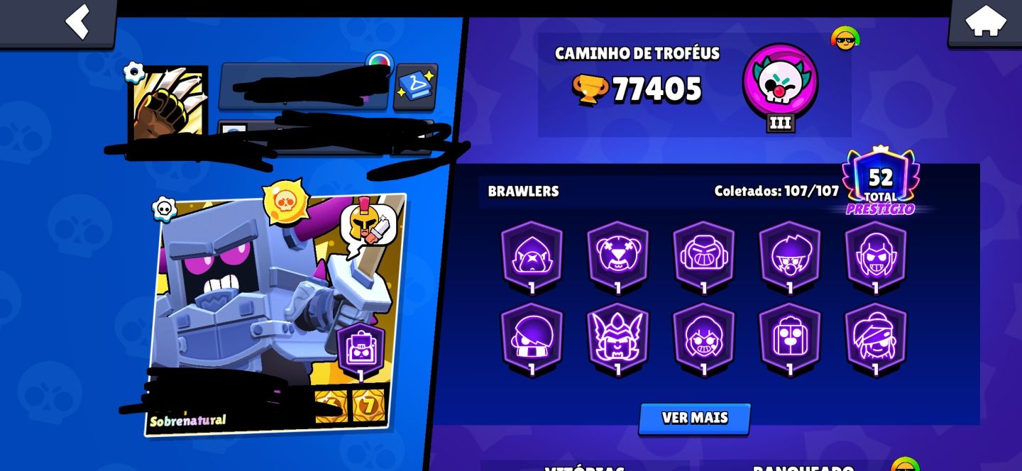 Conta de brawl Stars muito boa e antiga