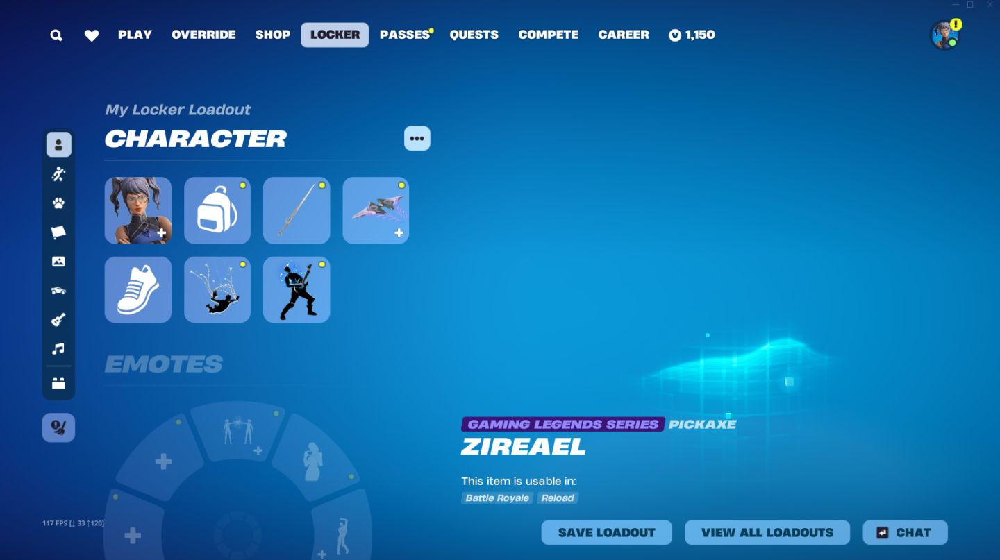 Duas Contas Fortnite + 100 SKINS 1300 V-BUCKS