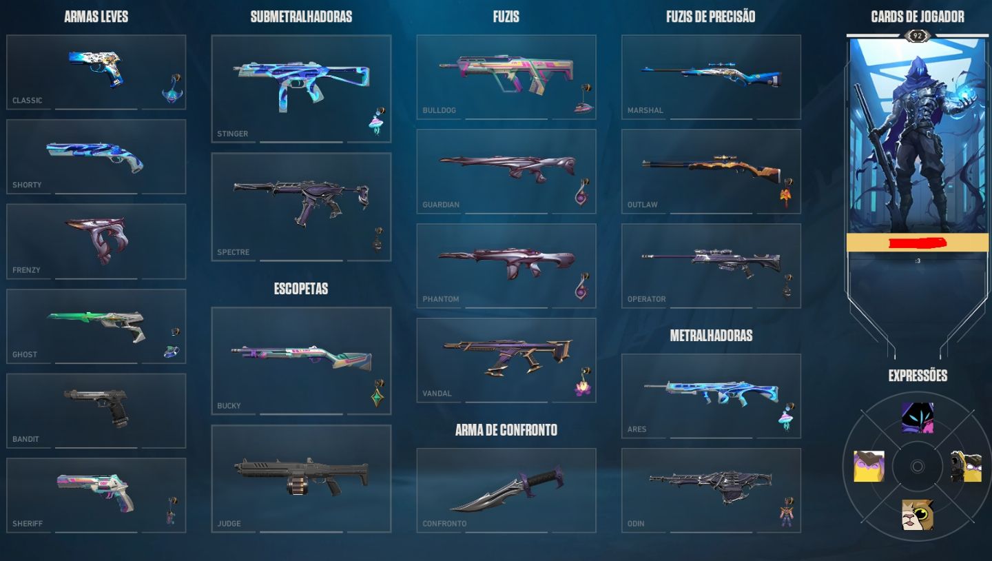 Conta LOL/Valorant Season 5, Skins de Prestigio e Gacha, Diamante