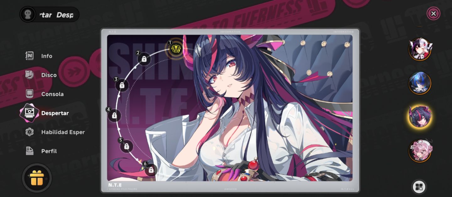 CONTA NEVERNESS TO EVERNESS: QUASE TODOS OS PERSONAGENS + ARMAS ASSINATURA
