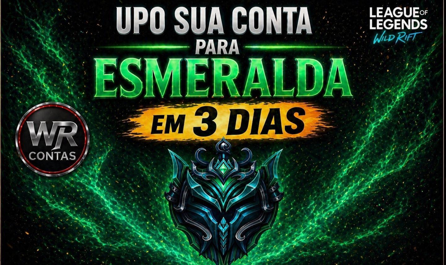 UPO SUA CONTA PARA ESMERALDA DENTRO DE 3 DIAS !!!