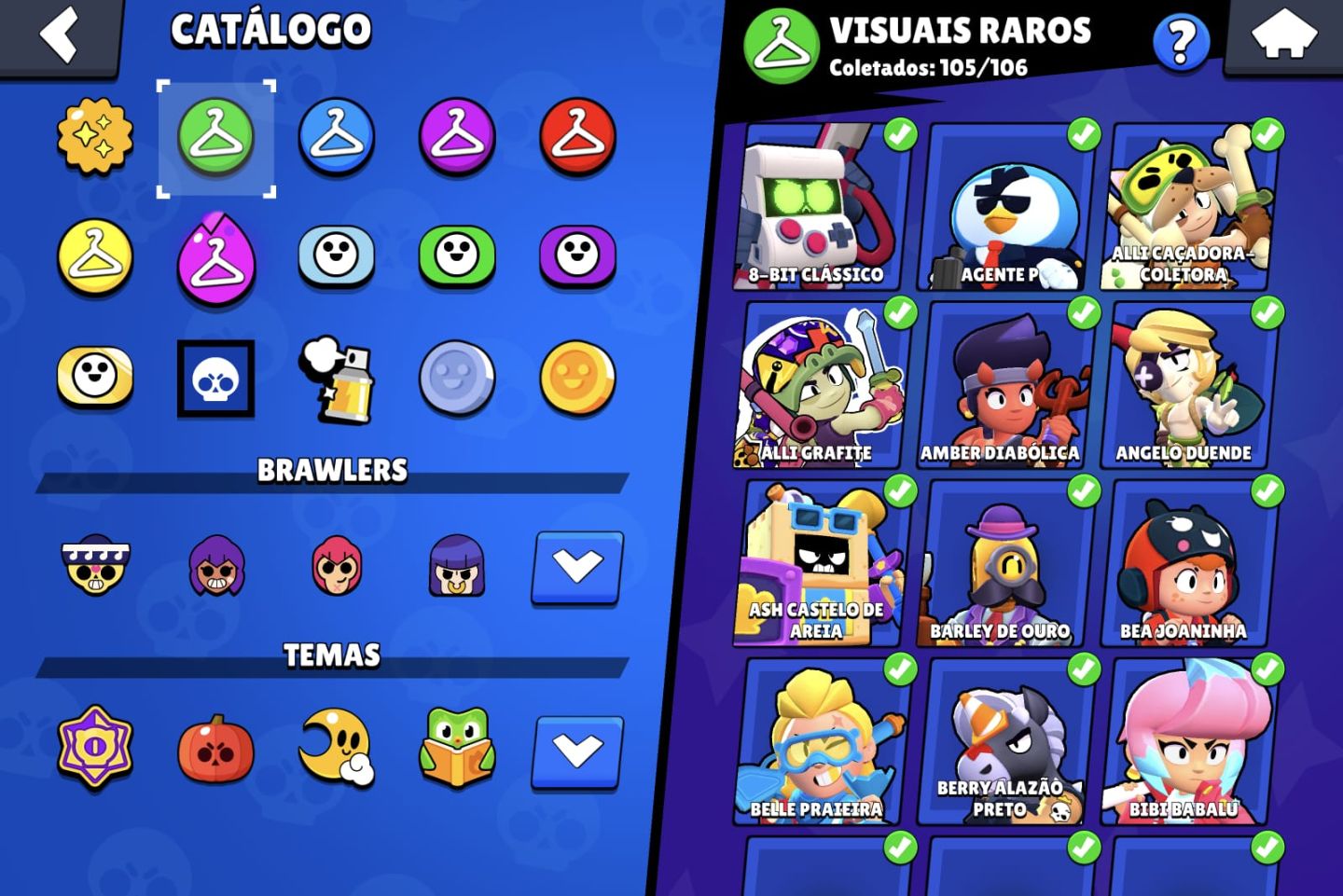 Conta Brawl Stars Full Acesso | 70k+ Troféus | 107/107 Brawler