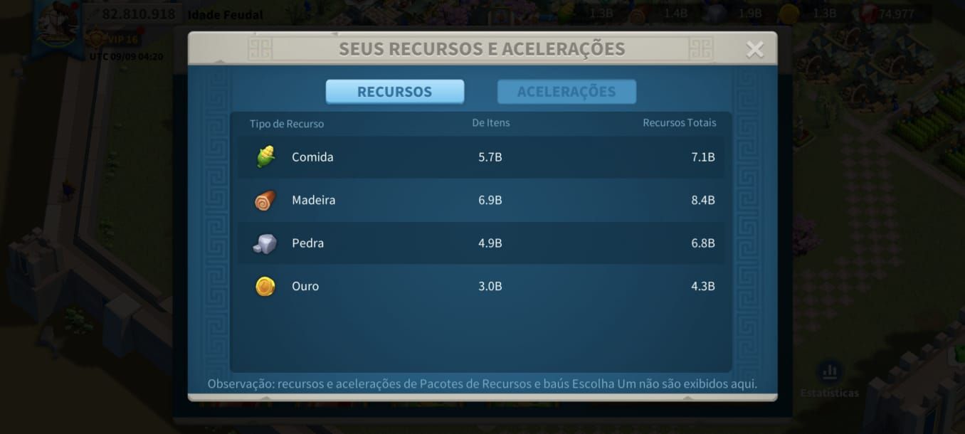 Conta Rise of Kingdoms Poder 82M, 3B Kill Points