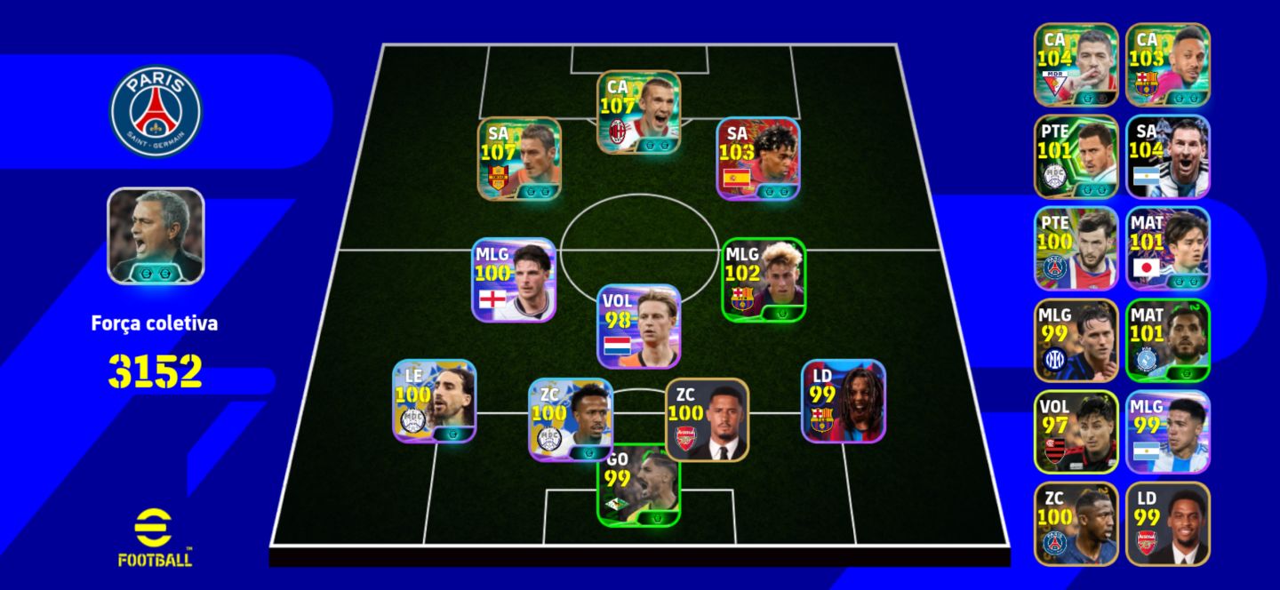 Conta muito top com shevchenko 108 e totti 107