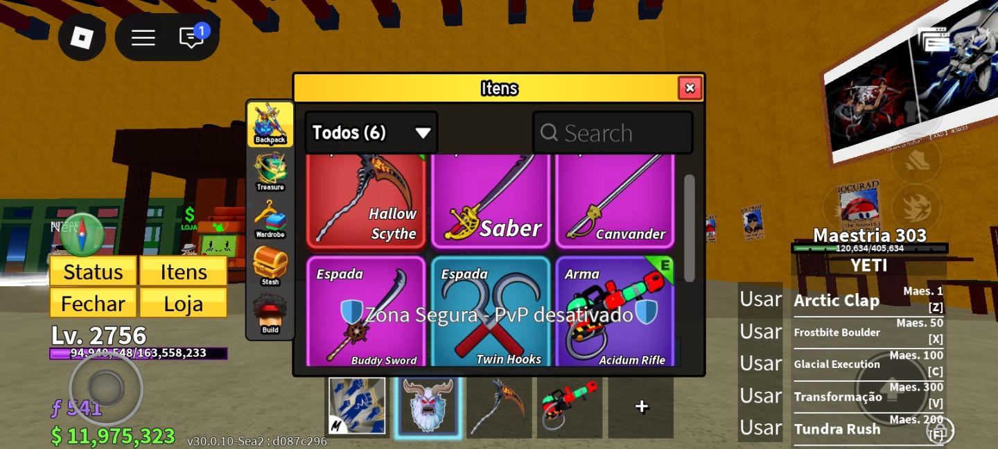 Conta Blox fruits
