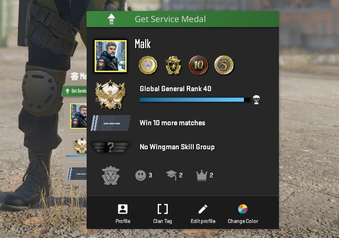 Conta cs2 prime + 5 medalhas + 180 dolares gastos