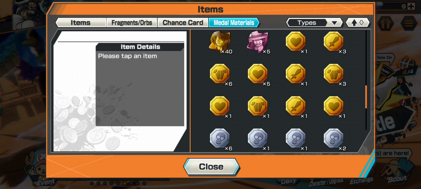 CONTA FORTE DE OPBR COM 6 EX, 2 DELES NO LVL 100