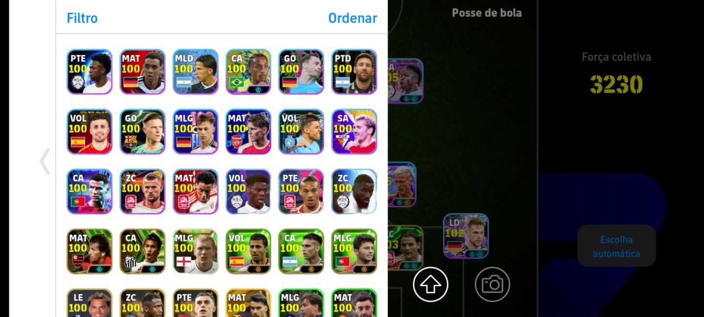 CONTA EFOOTBALL RARA! NEY 105 + SUAREZ PRIME + DEL PIERO BLITZ + VINI E+++!