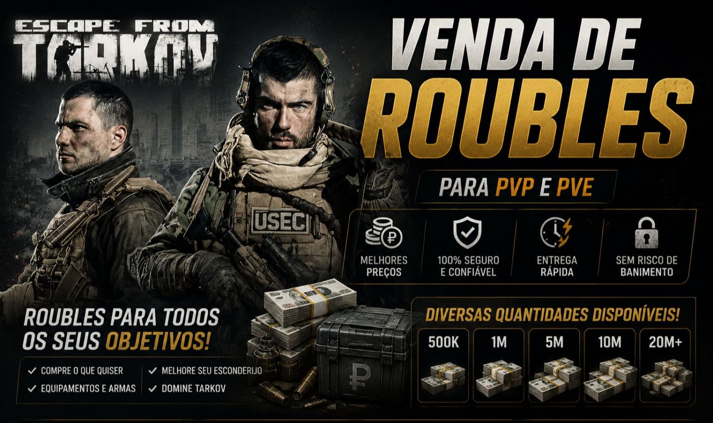 ESCAPE FROM TARKOV ROUBLES - ENTREGA RAPIDA
