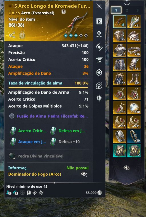 AION 2 Conta | Arqueiro Lvl 45 GS 2.734 | CP 152.7K + Alt 45 | Elyseano Siel