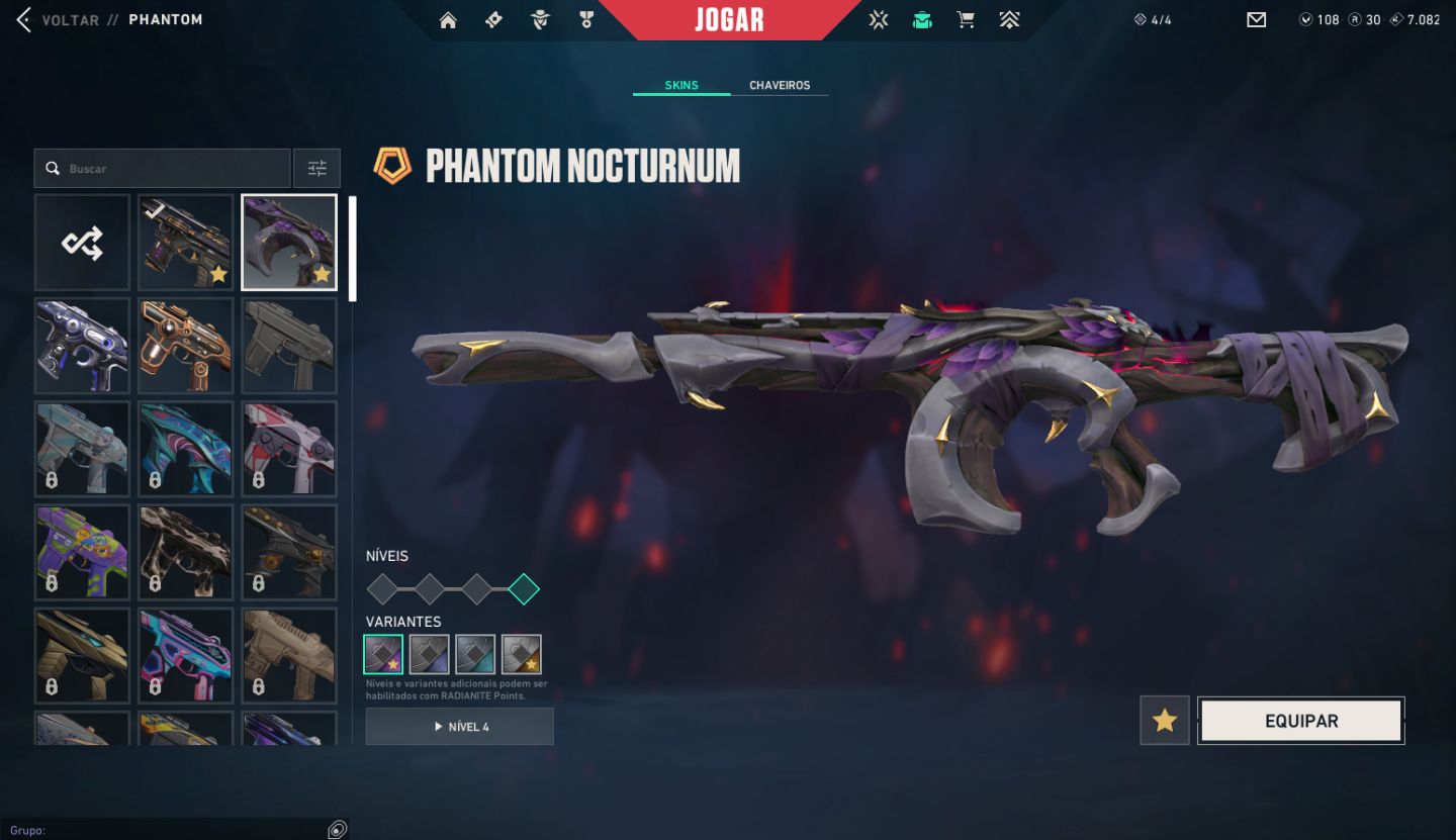 Conta Vava com 14 skins da loja, Karambit Vct 2025, ex imortal, + de 1k gasto