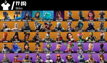 CONTA FORTNITE COM OMEGA, ATEMPORAL, RAGNAROK, TUBARÃO MAKO E 77 SKINS