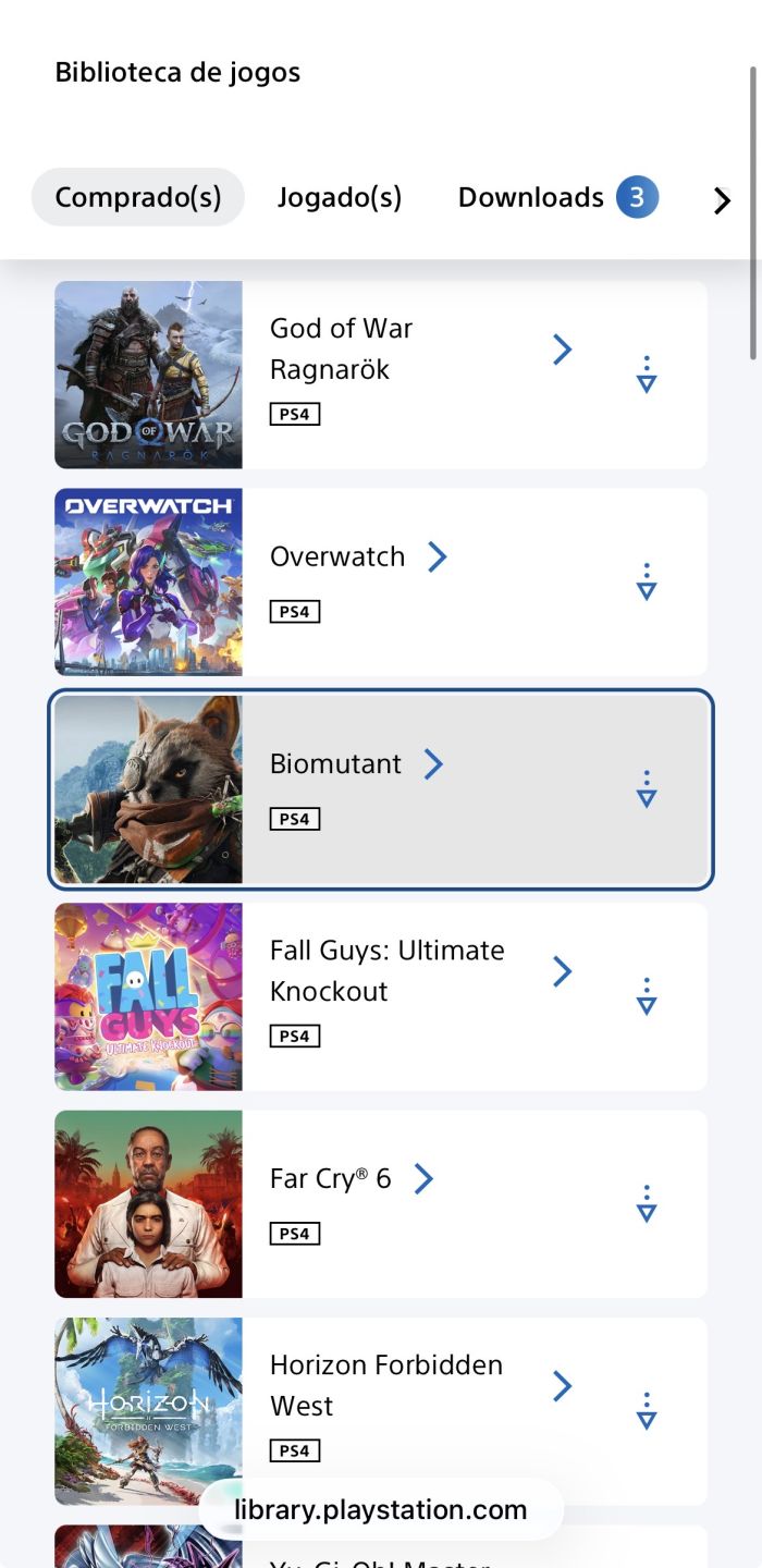 Conta PlayStation (PS4 e PS5) com diversos jogos
