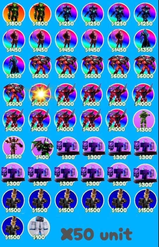 Toilet tower defense Quantum SHINY E Warlord SHINY 90% O F F COMBO 2 POR 1