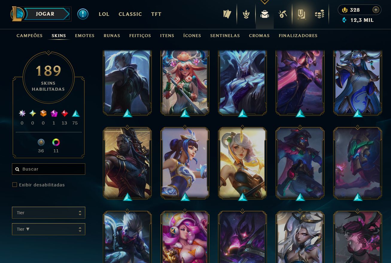 [ACESSO IMEDIATO] Ranked Open 189 Skins 150 Campeões