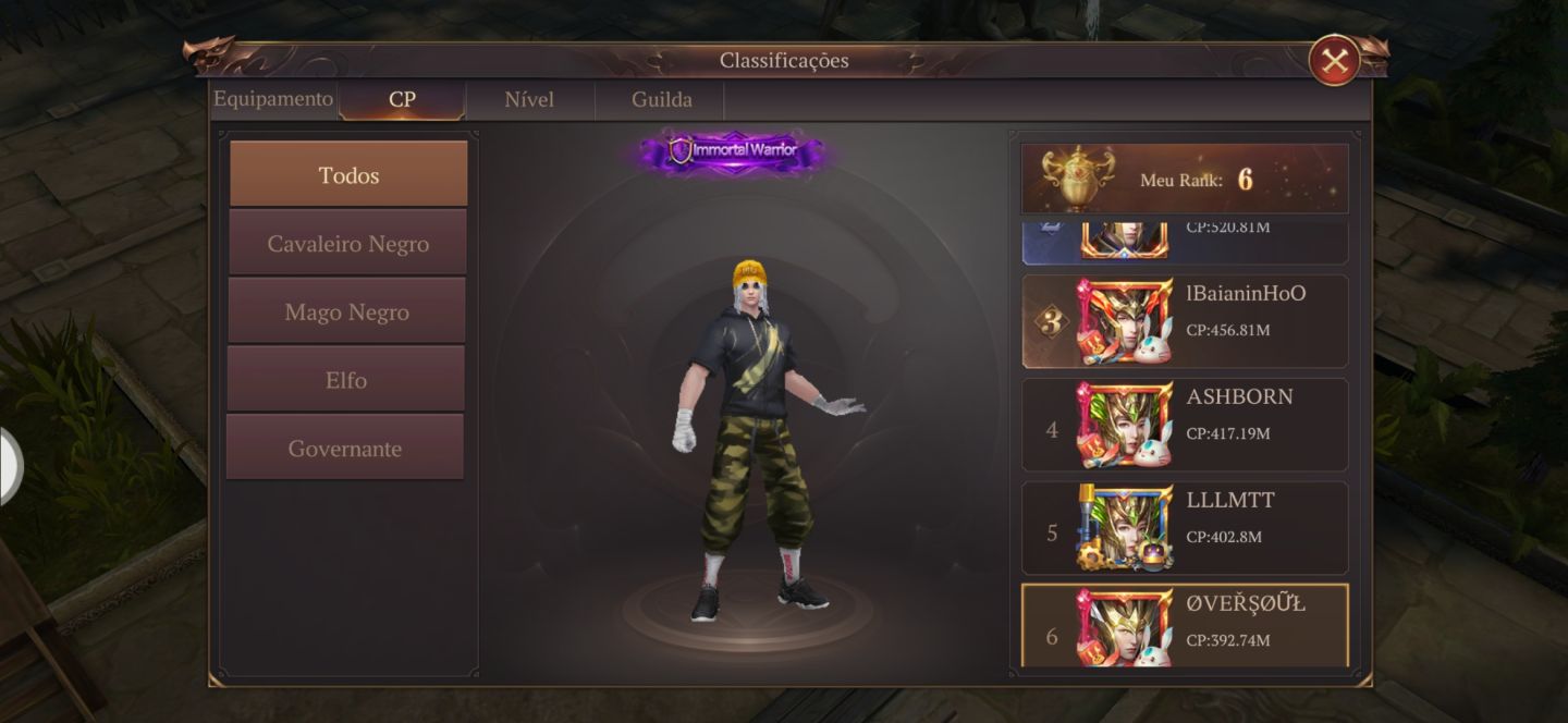 Conta Mu Dark Epoch vip9 t8 LV 453