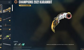 Radiante KIT CHAMPIONS 2021 KARAMBIT E VANDAL.