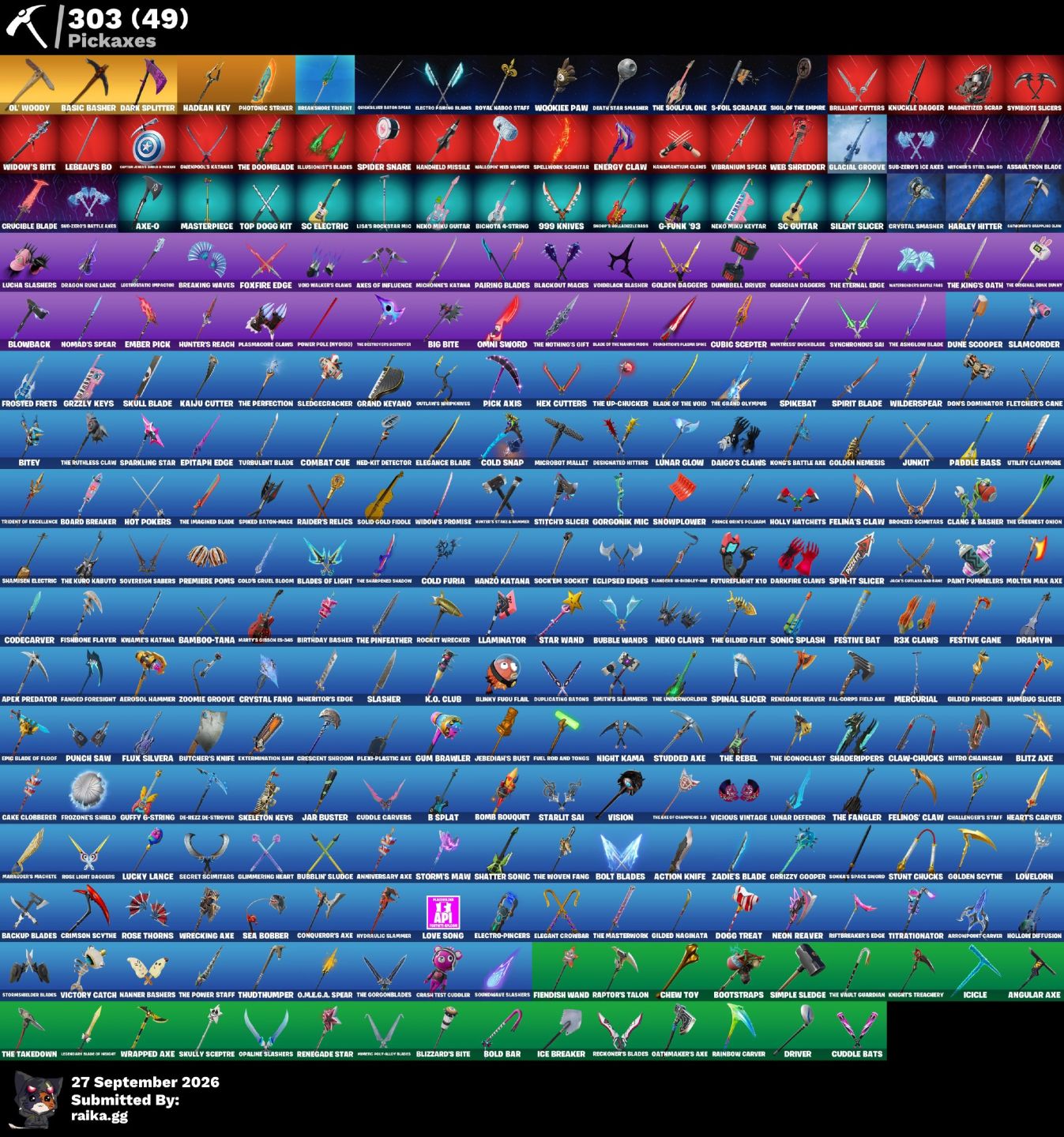 Conta de fortnite com 268 skins