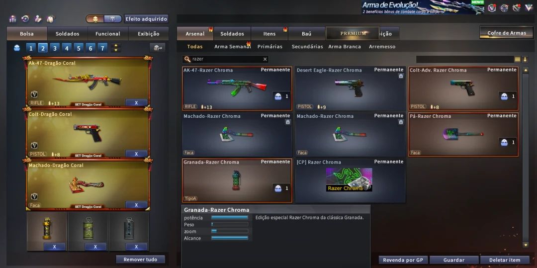 Conta Crossfire com Mais de 300 Mns e 49 Vips