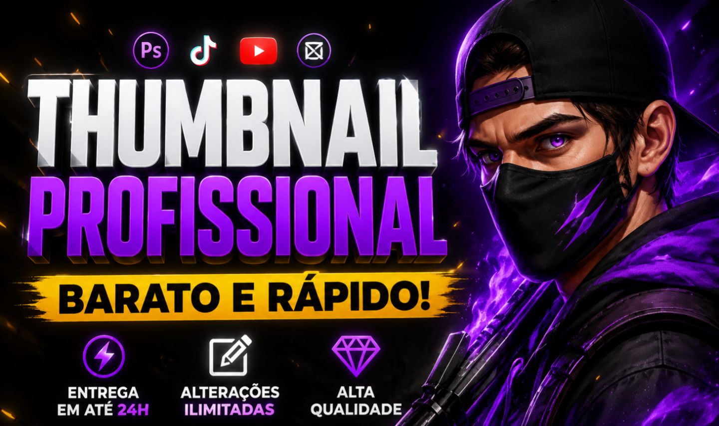 THUMBS PERSONALIZADAS | YOUTUBE, SHORTS E REDES SOCIAIS