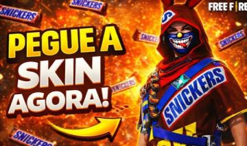 Free Fire - Codiguin Snickers + Brinde (Entrega Automática) Codigo Snickers
