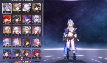 Conta honkai star hail endgame com varios personagens